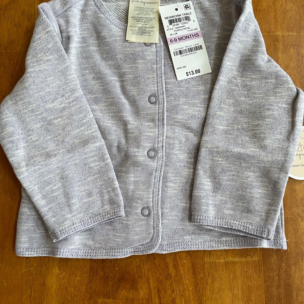 Purple cardigans